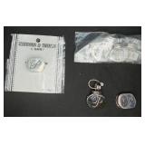6 ï¿½Pï¿½ Charms Silver-Toned