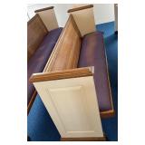 7ï¿½ Church Pew w/Purple Cushion