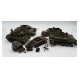 Lot of Model Tanks, Soldiers, & Pieces