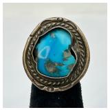 Vintage Navajo Sterling Silver & Turquoise Ring
