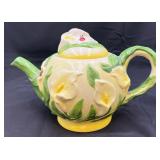Baum Bros. Formalities Majolica-style Teapot