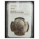 1971 D $1 NGC MS65