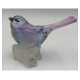 Beautiful Hand-painted Fenton Glass Bird