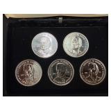 5 Presidential Commemorative George W. Bush Coins