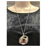 Nice Pendant Necklace w/ Amethyst Set