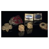 Gold Tone Cuff Links, Pins & Buttons