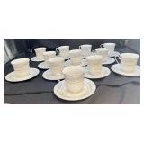 12 VTG China Somerset By NL Excel Cup & Saucers
