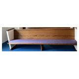 10ï¿½ Church Pew w/Purple Cushion