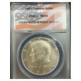 1963 Concept Dollar Overstruck Kennedy Design MS68