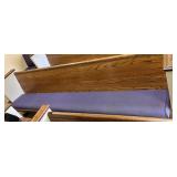 10ï¿½ Church Pew w/Purple Cushion