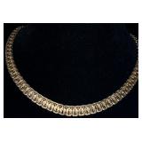 Elegant Gold Tone Chain Necklace