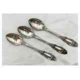 3 Towle Sterling Silver Demitasse Spoons 64 grams