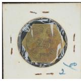 Vtg Kirtland AFB NCO Open Mess Trade Token