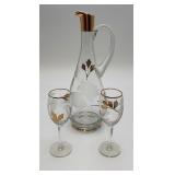 Mid-Century Toscany Decanter w/Glasses