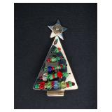Coldwater Creak Beaded Christmas Tree Pin/Brooch