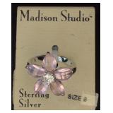 New S.S. Madison Studio pink Flower Ring