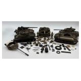 Vtg. Tanks, Soldiers, & Pieces