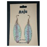 Hand-crafted Artisan Copper Dangle Earrings