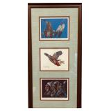 Enoch Kelly Haney Signed Print Trio Framed