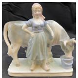 Blue Danube Figurine Girl/Cow