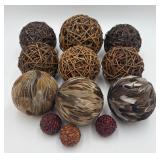 Lot of 12 Decorative Balls