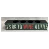 Wooden Black Wine Bottle Rack