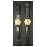2 VTG Genuine Leather Watches