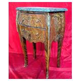 *Antique Louis XV Bombe Nightstand