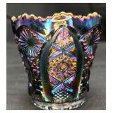VTG Imperial Glass Purple Carnival Glass Holder