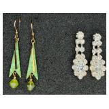 VTG Dangle Earrings & Rhinestone Earrings