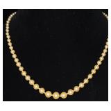 Marcella 14KG VTG Faux Pearl Necklace