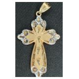 14K Cross Pendant