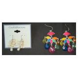New Croft + Barrow & Multi-Color Earrings