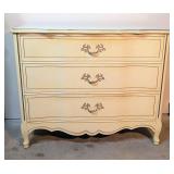 Vtg. Bassett French Provincial 3-Drawer Dresser