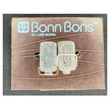 New VTG Bon Bons Gold-tone Cuff Links