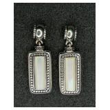 VTG Premier Designs Mother of Pearl Earrings