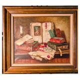 Original Oil Still Life by Jï¿½nos Czene Apatfalvi