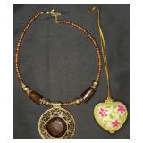 Fashion Necklace & Heart Trinket Box Ornament