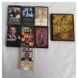 7 Vintage Cassette Tapes & Puff Wooden Plaque