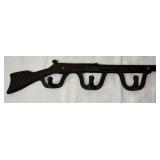 Cast Iron Gun Style Hat/Coat Rack