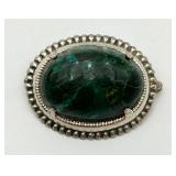 Vintage Sterling Silver Eilat Stone Pin/Brooch