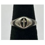Sterling Silver Cross Ring