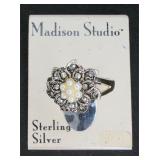 New S.S. Madison Studio Marcasite Stone Ring