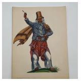 Vintage Uruguay ï¿½Gaucho of 1860ï¿½ Menu