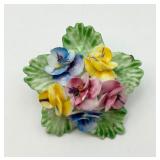 ï¿½Futuraï¿½ Bone China Floral Brooch