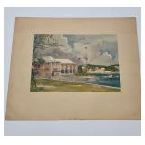 VTG Offset Lithography Print "Yacht Club"