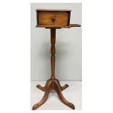 26ï¿½ Antique Smoke Stand w/One Drawer