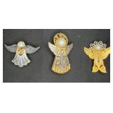 3 Angel Brooch/Pins