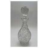 Vintage Cut Crystal Decanter - Pinwheel