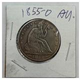 Very Nice 1855-0 90% Silver Seated Half Dollar